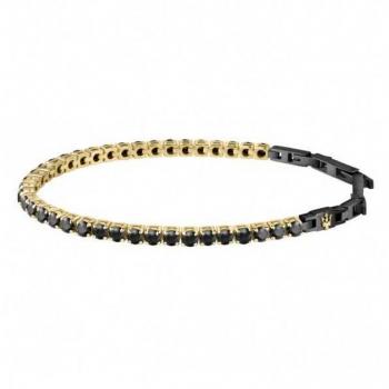 Pulsera de Hombre Maserati Jewels de Acero, IP negro y IP YG con circonitas - JM222AVC01