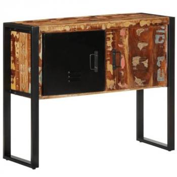 Mueble Consola Multicolor 90x35x75 cm Madera Maciza Reciclada