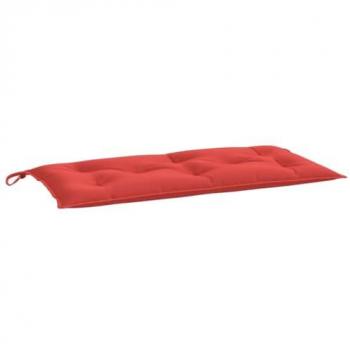Cojín de Banco de Jardín Rojo 110x50x7 cm en Tela Oxford