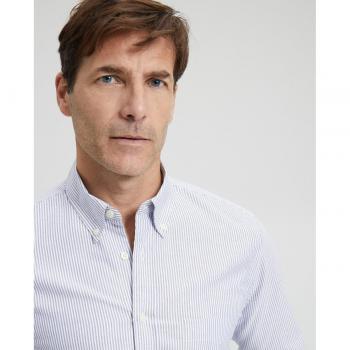 Camisa Oxford de Rayas para Hombre Emidio Tucci con Tecnología Fácil Planchado