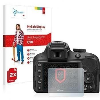 2x Vikuiti MySafeDisplay protector de pantalla CV8 de 3M para Nikon D3300