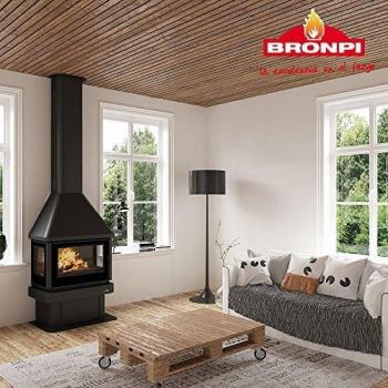 CHIMENEA DE LEÑA BRONPI MODELO LISBOA 3 CARAS