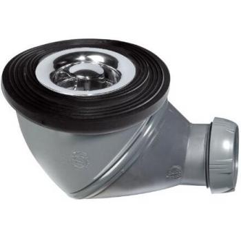 Bonde de Ducha James Ø 50 mm con Rejilla en ABS Cromado y Dirección Ajustable 360 Grados