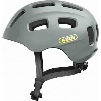 Abus Youn-I 2.0 Kids Bicycle Helmet - Cool Grey, Size S (48-54 cm) with LED Rear Light
