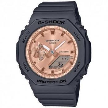 Casio G-Shock GMA-S2100MD-1AER Women's Analog Digital Quartz Watch with Resin Strap and Rose Gold Dial, 200M Water Resistance