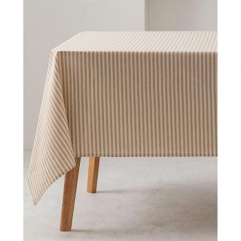 Mantel antimanchas Rayas Finas Fine beige
