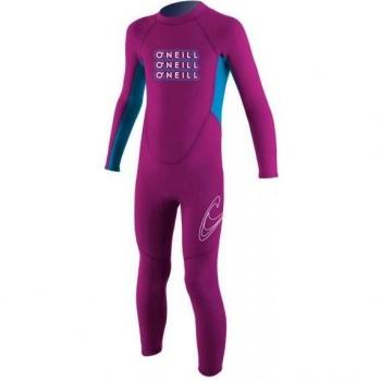 O'Neill De niñO Reactor 2mm Back Cremallera Wetsuit - Marino/Lima - PUNKPNK/TAHITI, 4
