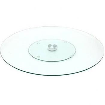 Plato Giratorio de Cristal de 45 cm para Pastelería y Aperitivos