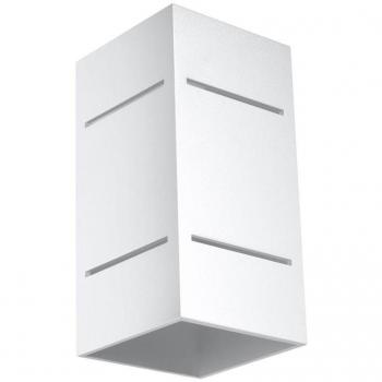 Aplique de Pared BLOCCO Blanco G9 de Aluminio con Iluminación LED Interior
