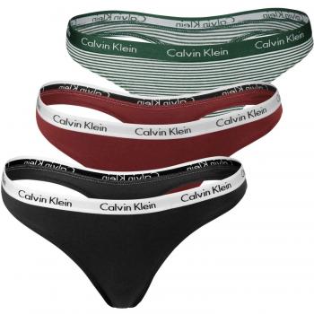 Calvin Klein Thong 3pk, Tanga para Mujer, Negro