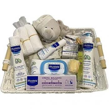 MUSTELA Cesta para regalo recien nacido