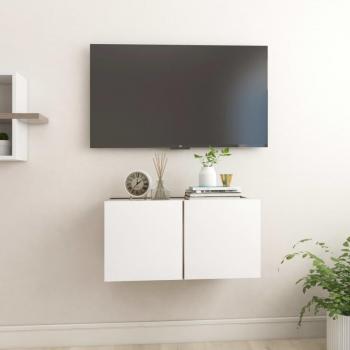 vidaXL Mueble de salón colgante 60x30x30 cm, Mueble de TV colgante blanco roble Sonoma 60x30x30 cm