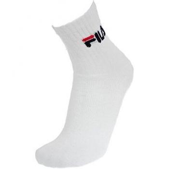 Fila F9505 Tennis Socks 3-Pack - White Full Terry Cotton