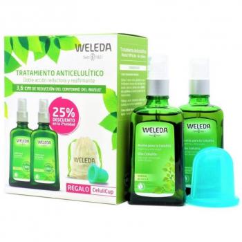 Weleda - Set de Aceite Anticelulítico de Abedul con Celulicup, 2x100 ml