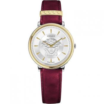 Versace Medusa V Circle Watch Bordeaux Gold