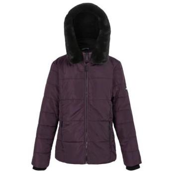 Regatta Women's Hooded Water-Repellent Quilted Puffer Jacket in Dark Purple, Size 20