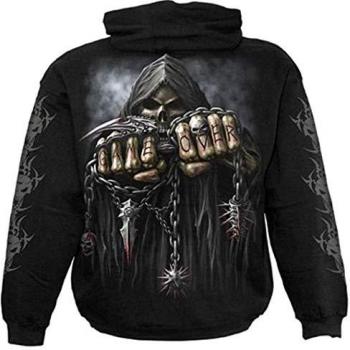 Spiral Game Over Hooded Sweater Black