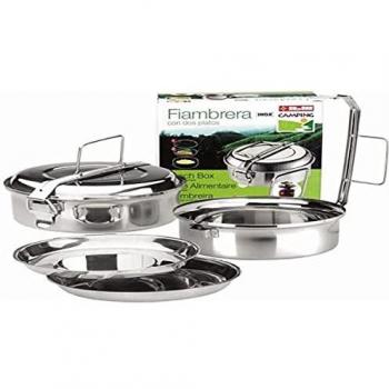 IBILI Fiambrera con Platos INOX 16 CMS, Acrylic, Multicolour