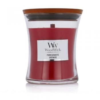 Woodwick Medium Pomegranate Scented Candle 275g