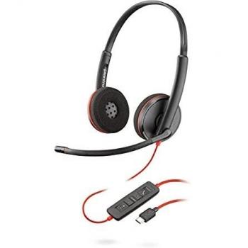 Auriculares Plantronics Blackwire C3220 con Micrófono, USB-C, Negro, Diadema Estéreo Biauricular Supra-aural, Frecuencia 20 Hz a 20 kHz, Cancel