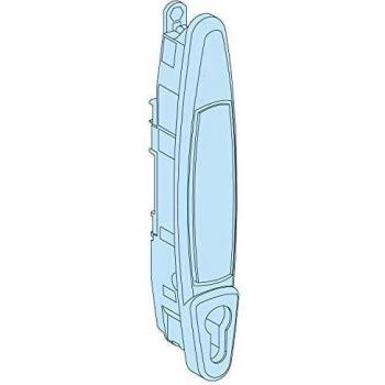 Schneider elec 08932 Manilla Euro SIN Insertar, Blanco