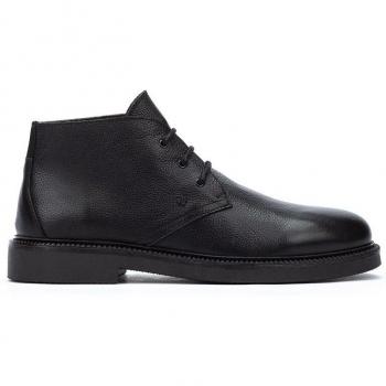 Botines de hombre de piel con cordones en color negro Martinelli ROYSTON 1662