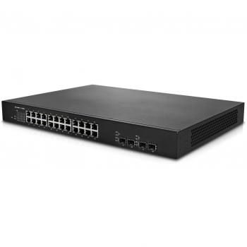 24 Port Managed Poe Switch+4 Sf Ethernet Switch Rj45 Switch Poe