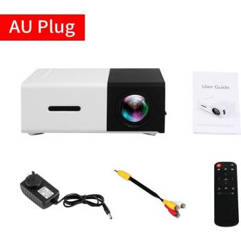 Miniproyector LED YG300, compatible con 1080P, USB y audio portátil para reproducción multimedia en casa