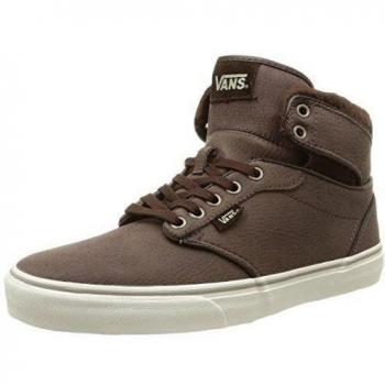Vans M Atwood Hi Leather - Zapatillas bajas para hombre, color leather/demitasse/aluminum, talla 44