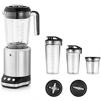 WMF Kult X - Batidora de vaso multifunción, acabado de acero inoxidable cromargan mate, 900 W, 1.2 L, 2 velocidades