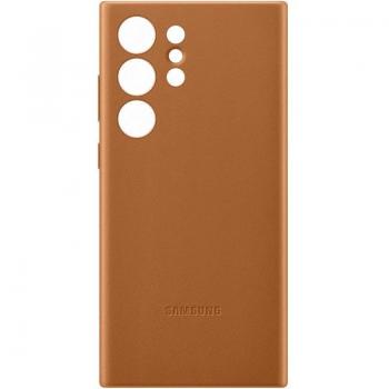 Samsung Galaxy S23 Ultra Leather Case - Orange