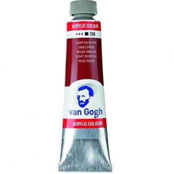 Tubo de Pintura Acrílica 40 ml Van Gogh Color Rojo Inglés