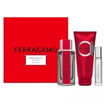 Salvatore Ferragamo Red Leather Men's Eau de Parfum Gift Set 100ml