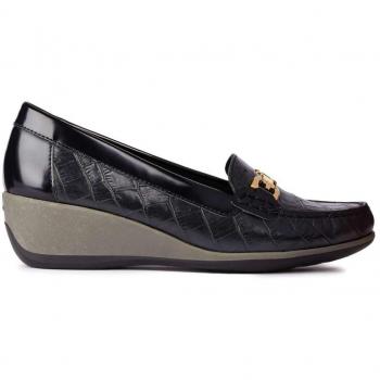 Geox D Arethea B, Mocasines para Mujer, Negro