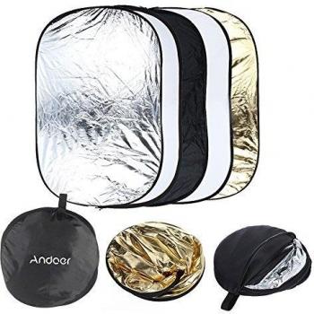 Andoer Portable Reflector para Fotografía de Estudio Fotográfico