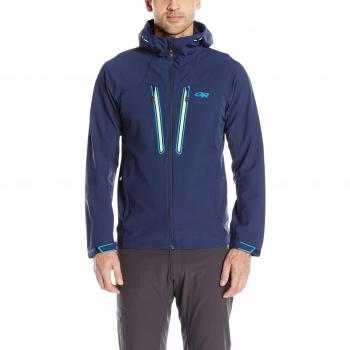 Chaqueta Outdoor Research Ferrosi Summit, para hombre, softshell, con capucha, otoño/invierno, Hombre, color night/lemongrass, tamaño small