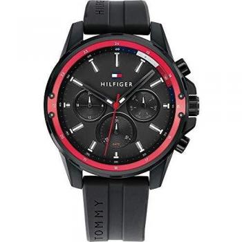 Tommy Hilfiger Reloj Analógico para Hombre de Cuarzo con Correa en Silicona 01791793