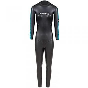Beuchat Zento Traje de neopreno de mujer 2 mm, combinación para buceo libre, color negro, talla XS