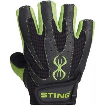 STING Armalite - Guantes de Boxeo para Hombre, Mujer, Negro/Verde, Medium