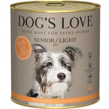 Dog's Love Senior/Light Pavo - 24 x 800 g