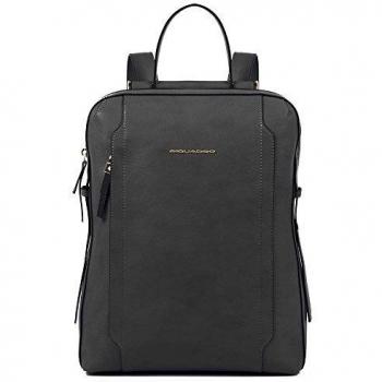 Piquadro Circle Black Laptop Backpack for 14 PC and iPad, Model CA4576W92