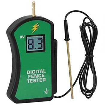 Kerbl Comprobador Cerca Plástico de 9900V Negro Verde Medidor Valla Electrica