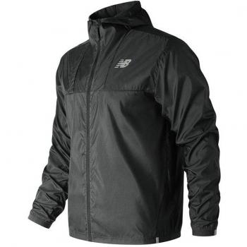 New Balance Light Packable Chaqueta, Hombre, Negro, Small
