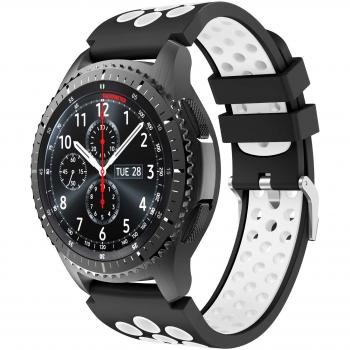 Yayuu Gear S3 Frontier/Classic Correa de Reloj, Reemplazo de Banda de Silicona Suave Deportiva Pulsera de Repuesto para Samsung Galaxy Watch 46mm/Samsung Gear S3/Moto 360 2nd Gen 46mm Smart Watch