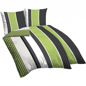 Castell 0060645/426/094 Juego de ropa de cama, satén, Verde, 155 x 220 x 0,3 cm