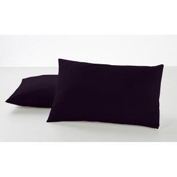 Funda de almohada negro 50 x 80 cm (Pack de 2)