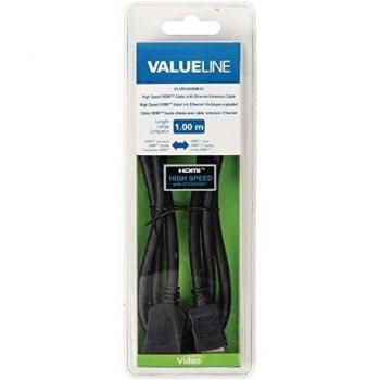 High Speed HDMI Cable with Ethernet and DVI-D Adapter, 1.00 m + 3.00 m Black