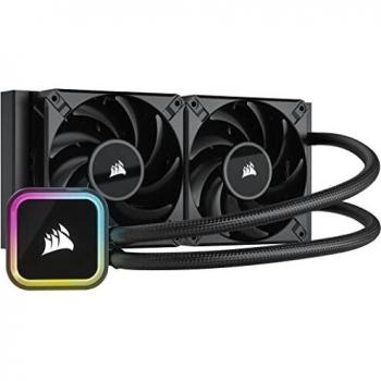 Corsair iCUE H100i RGB Elite Liquid CPU Cooler (240mm Radiator, Dual 120mm AF Series Fans) CW-9060058-WW
