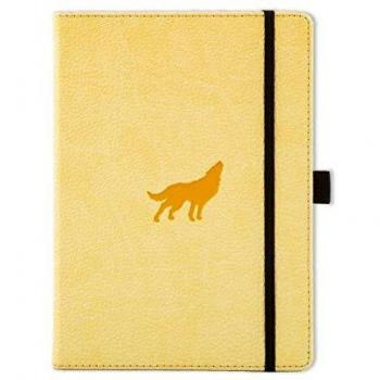 Dingbats Wildlife A5+ Cuaderno Notebook PU Cuero, Papel 100gsm Crema MicroPerforado, Bolsillo Interior, Cierre Elástico, Titular de la Pluma, Marcador