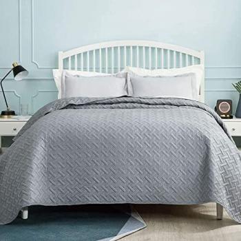 Colcha Bouti for France 260x240 Gris